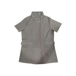 設計灰色女裝短袖上衣     訂製腰部扣鈕鬆緊      診所制服供應商     護理制服   雙側袋口護士服   J's Medical   診所制服 醫療中心   NU083 設計灰色女裝短袖上衣     訂製腰部扣鈕鬆緊      診所制服供應商     護理制服   雙側袋口護士服   J's Medical   診所制服 醫療中心   NU083